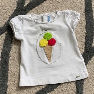 Mayoral Ice Cream Tee - size: 6m